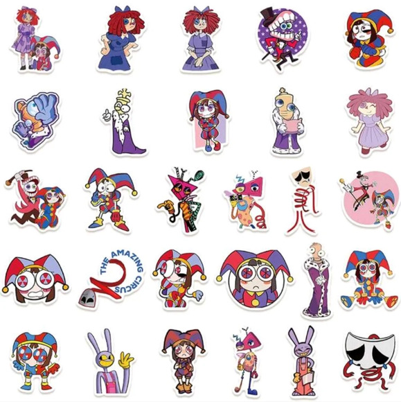The amazing digital circus kids TV show cartoon anime clowns strange characters - Picture 9 of 9
